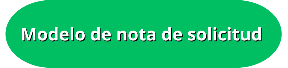 Modelo de nota de solicitud para el trámite de la idoneidad