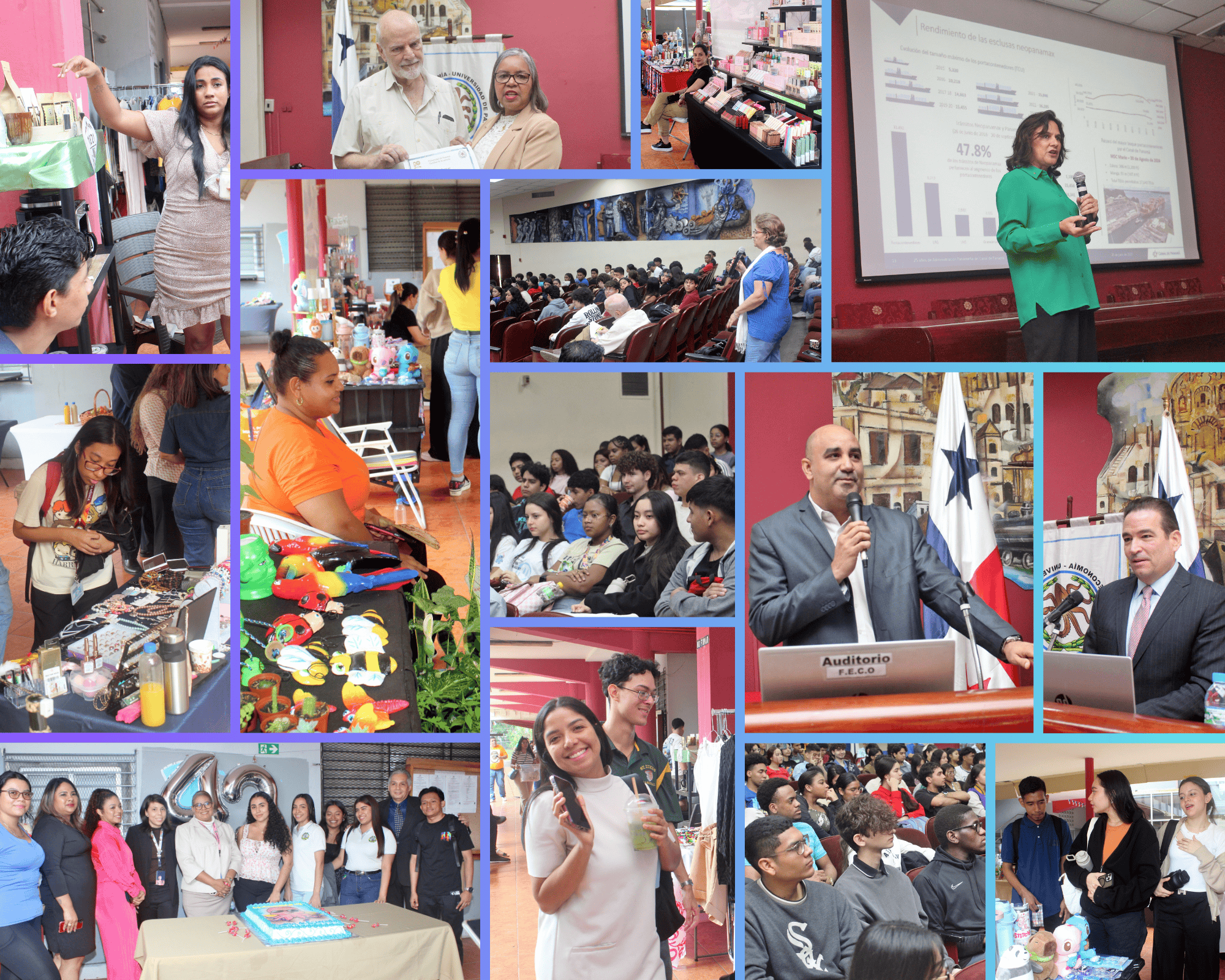 Fotos de las actividades del 43 aniversario de la facultad 