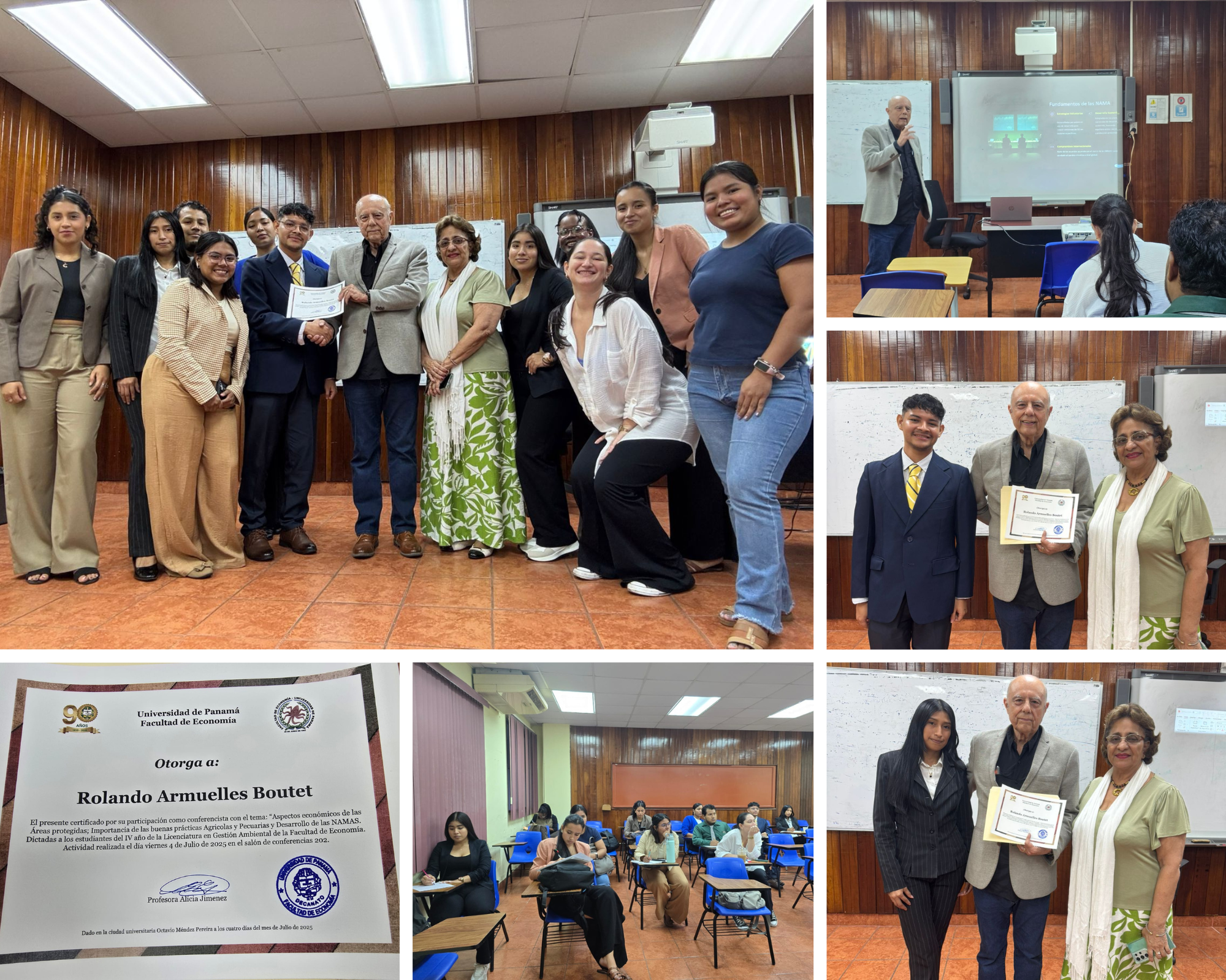 Conferencia por parte del Ing. Rolando Armuelles