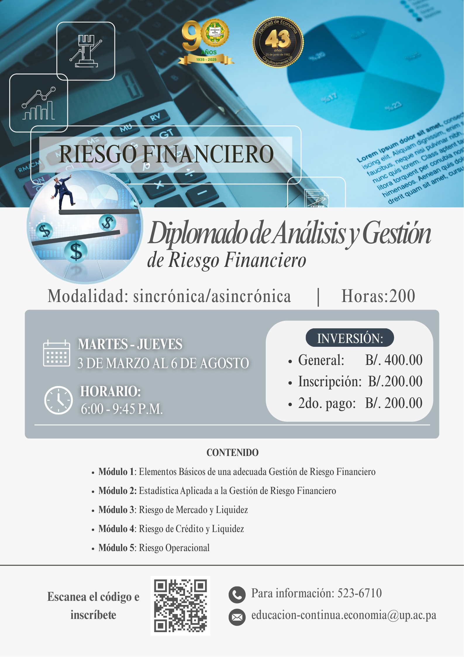 Diplomado de Análisis y Gestión de Riesgo Financiero