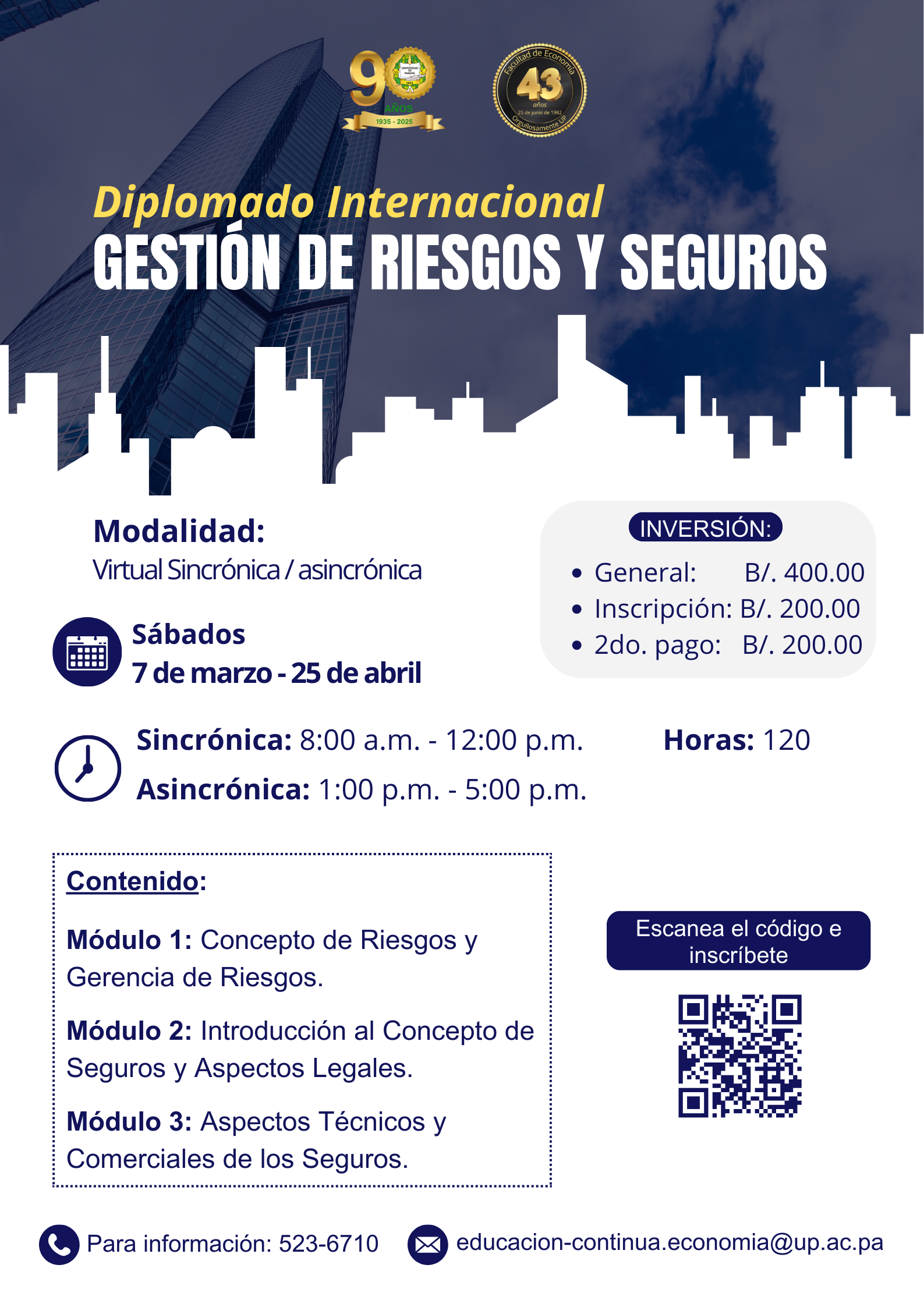 Diplomado Internacional en Gestión de Riesgos y Seguros