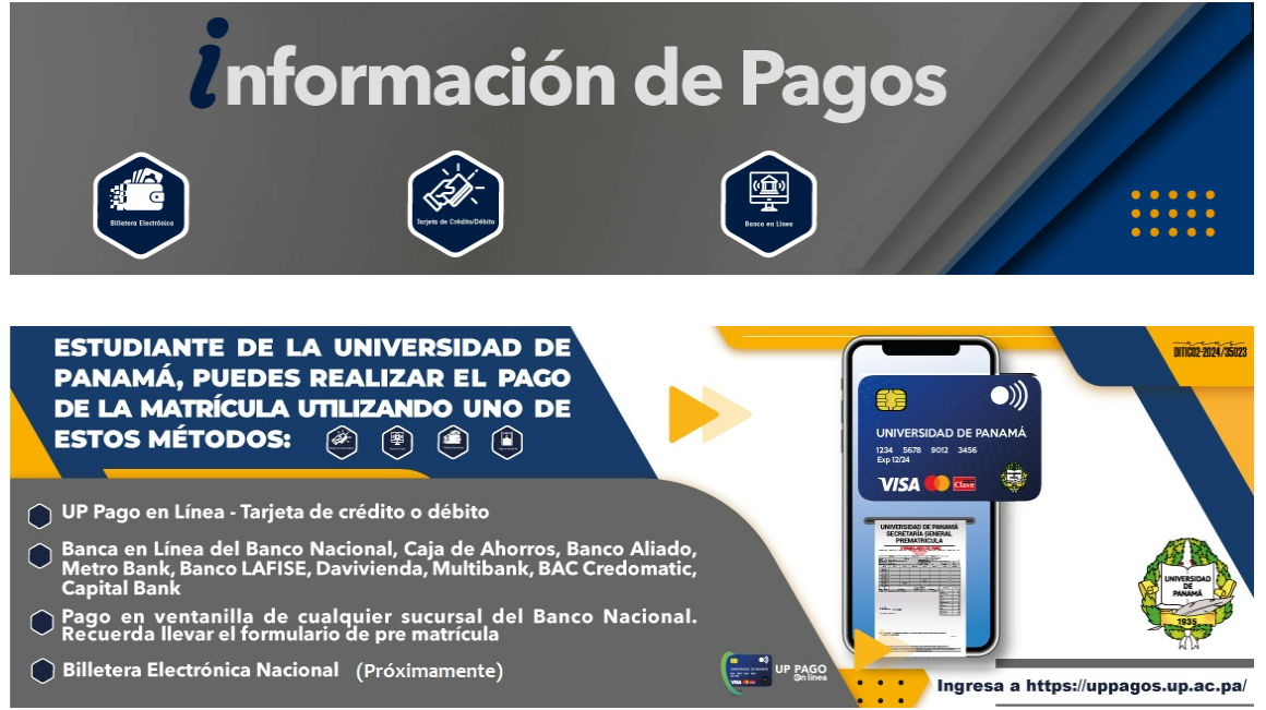 Información para realizar el pago de tu matrícula