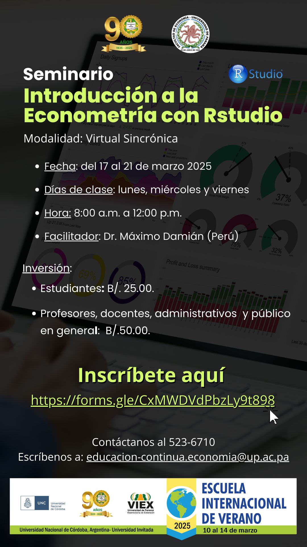 Seminario Introducción a la Econometría con rStudio