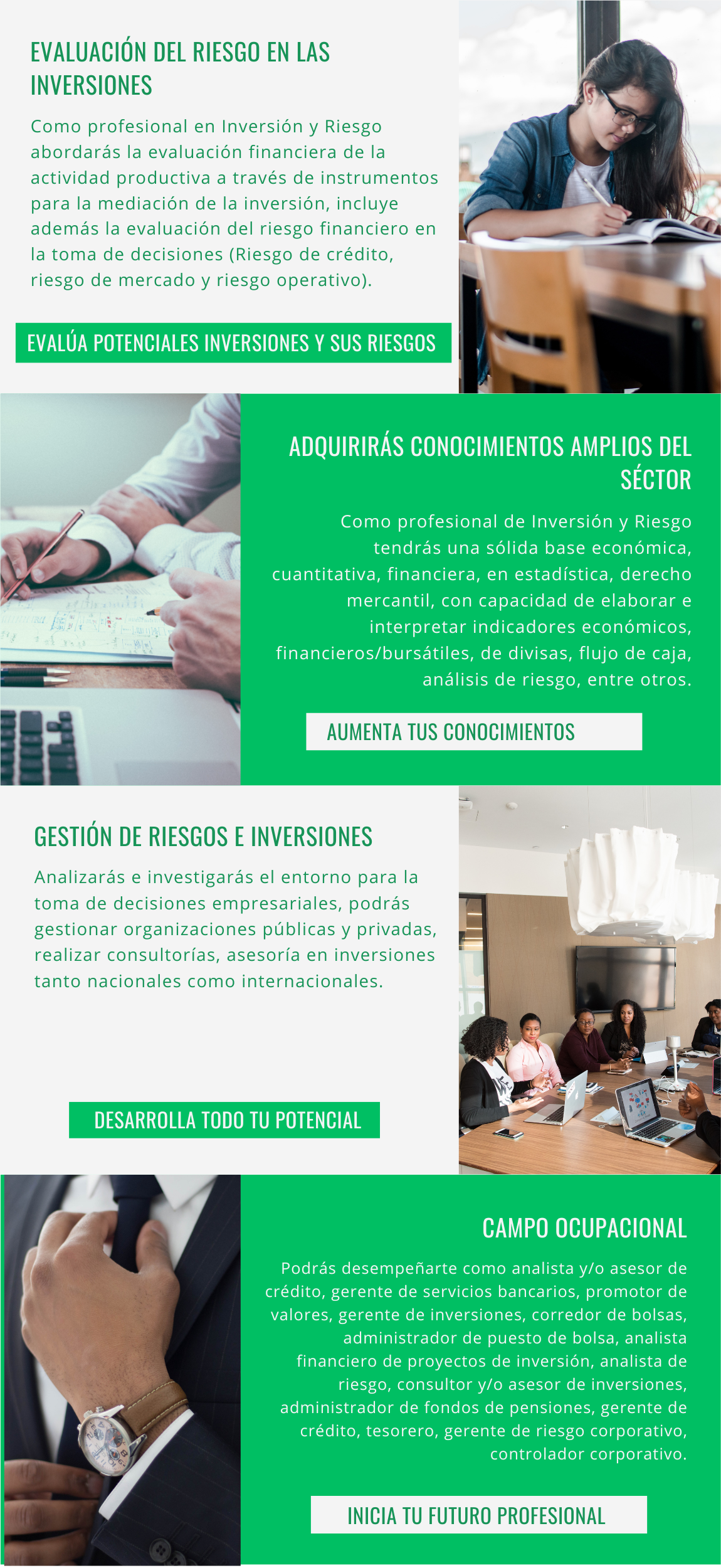 LICENCIATURA EN INVERSIÓN Y RIESGO | Facutad de Economía