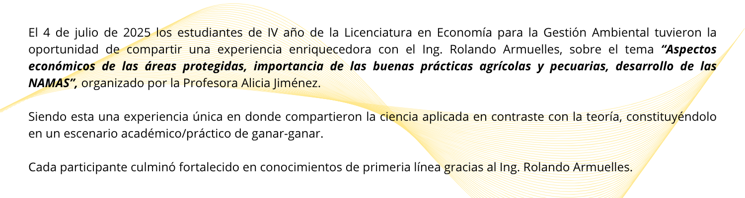 Conferencia por parte del Ing. Rolando Armuelles