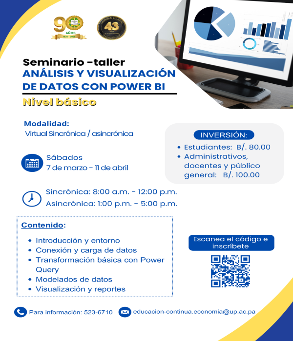 SEMINARIO -TALLER  Análisis y Visualización de Datos con Power BI – Nivel Básico